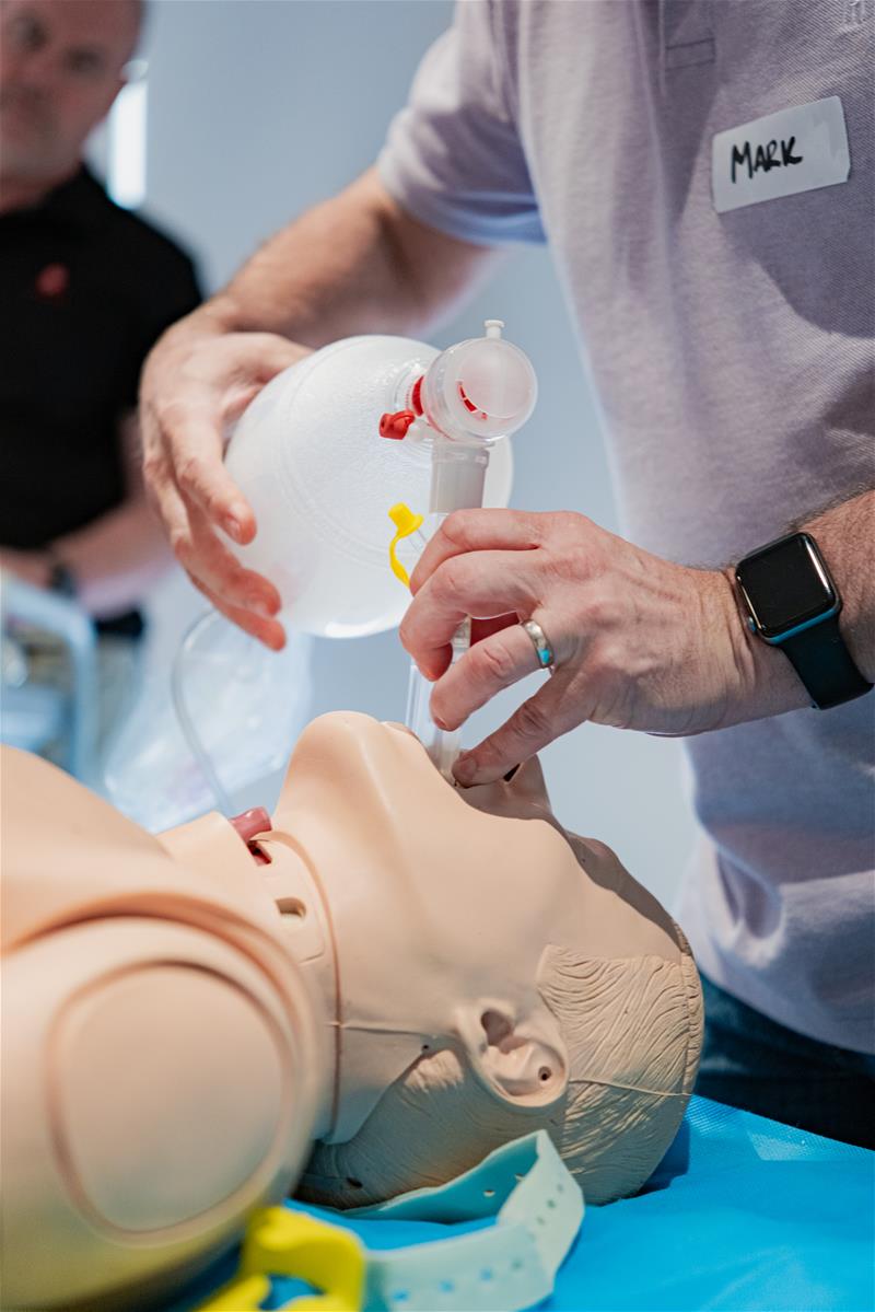 Professional paramedic training instructor