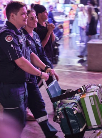 Professional paramedic training instructor