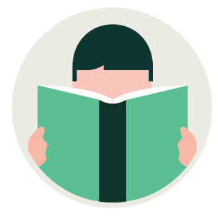 Person reading book